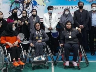 فارس قهرمان دومین دوره مسابقات قهرمانی پارابدمینتون بانوان کشور