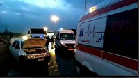 در این حادثه ۲۴خودرو به هم برخورد کردند