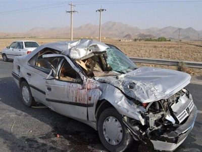 حادثه مرگبار در جاده جهرم به لار با ۴ کشته و ۱۴ مصدوم