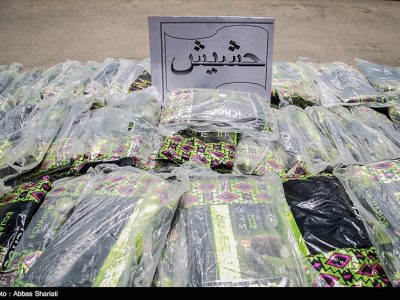 دستگيري قاچاقچيان و كشف 95 كيلو حشيش زير پل