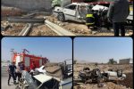 تصادف دو خودرو در جاده کازرون – قائمیه