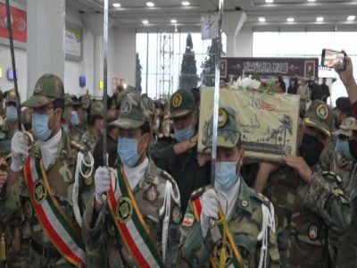 استقبال از پیکر ۹ شهید دفاع مقدس در شیراز