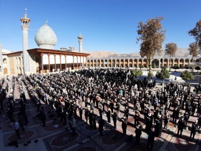اقامه نماز طلب باران در شیراز
