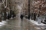 آسمان فارس ابری به همراه بارش باران