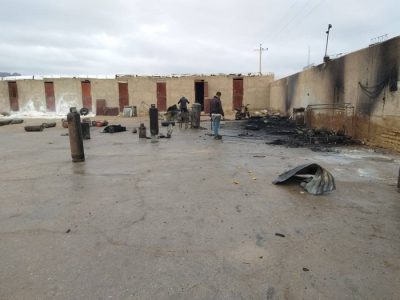 انفجار در انبار کپسول گاز خرامه