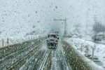 جاده‌های فارس زیر بارش برف و باران