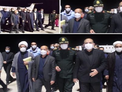 وزیر کشور وارد فرودگاه لامرد شد