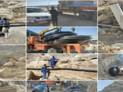 مشکل آب ۲۲ روستای  لامرد به حالت عادی بازگشت