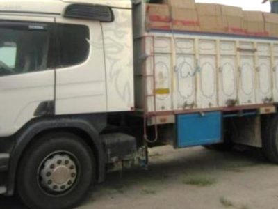 توقیف کامیون حامل ۱۰ میلیارد ریال کالای قاچاق در رستم