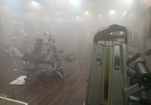 نجات ۴ نفر در باشگاه بدنسازی  دچار حریق شده