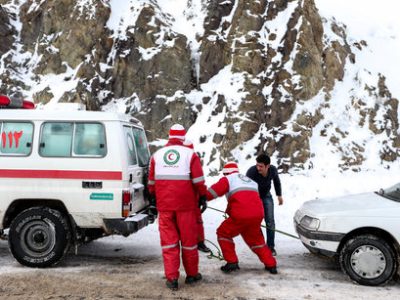 نجات خانم باردار و امداد رسانی به ۸۰ نفر در سپیدان