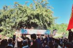 وداع با پیکر بسیجی شهید علی اصغر شهبازی در روستای دهبه قیروکارزین