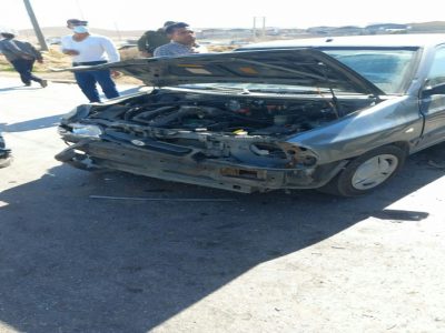 نجات راننده گرفتار در خودرو با تلاش آتش نشانان