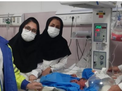به دنیا آمدن دو قلو‌های جهرمی در دو مکان و زمان متفاوت