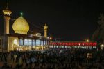 لاله گردانی خدام در حرم مطهر شاهچراغ(ع)