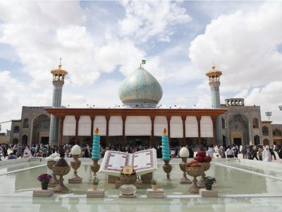 جشن سال تحویل در حرم مطهر شاهچراغ (ع)