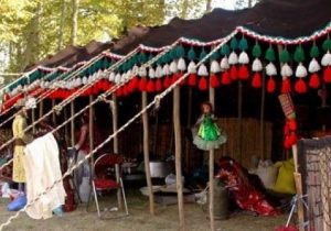 سیاه چادر‌های عشایری میزبان مسافران نوروزی در فارس