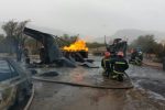 آتش سوزی در کارگاه غیر مجاز سوخت گیری گاز LPG
