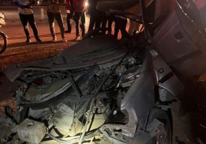 حادثه رانندگی وحشتناک با دو فوتی و یک مصدوم