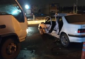 حادثه رانندگی در بلوار خلیج فارس شیراز با یک مصدوم