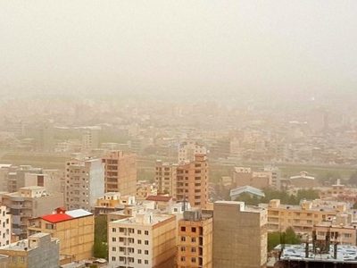 گرد و غبار در آسمان فارس