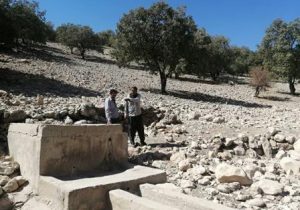 لایروبی قنات آب بید رستم