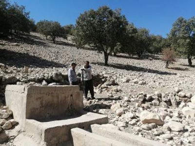 لایروبی قنات آب بید رستم
