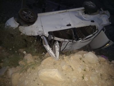 واژگونی سواری ساینا با ۴ کشته و مصدوم