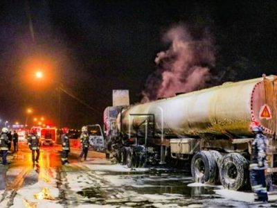 آتش سوخت در اتوبان شیراز-مرودشت