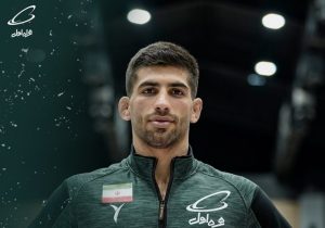 مدال طلای کشتی فرنگی آسیا بر گردن کشتی گیر شیرازی