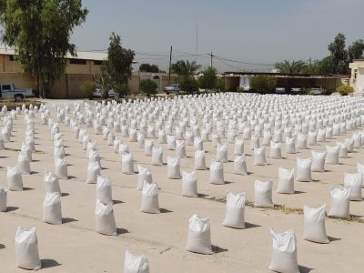 آغاز توزیع 10تن  برنج بین نیازمندان قیروکارزین