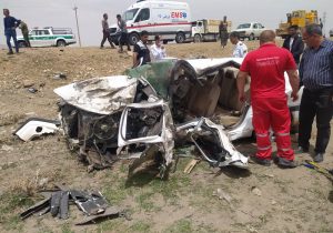 حادثه رانندگی در اقلید با دو فوتی