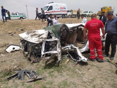حادثه رانندگی در اقلید با دو فوتی
