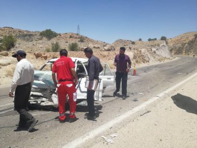 حادثه رانندگی در استهبان با یک کشته و دو زخمی