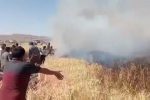 7هکتار گندم در فسا خاکستر شد
