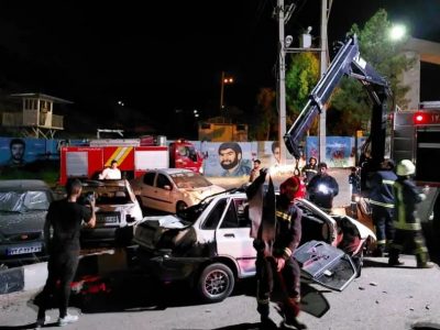 انحراف خودروی پراید با یک فوتی و یک مصدوم