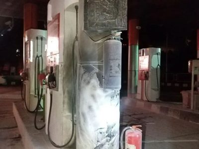 آتش سوزی در جایگاه سوخت با یک مصدوم/مهار به موقع مانع حریق گسترده شد