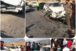 تصادف زنجیره ای با ۷ مصدوم و ۲ فوتی در محور نورآباد به بابا میدان