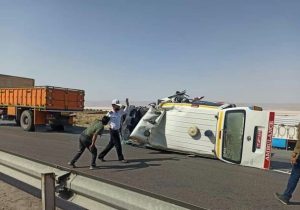 تصادف مرگبار آمبولانس با کامیون در شیراز