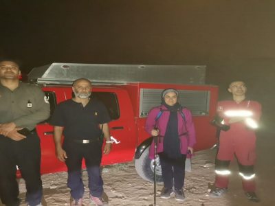 نجات کوهپیمای جوان در ارتفاعات دراک