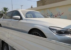 توقیف بنز ٤٠ میلیارد ریالی در شیراز