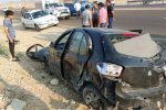 واژگونی خودرو تیبا در محور جهرم به شیراز با ۴ مصدوم