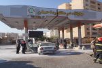 مهار حریق در جایگاه سوخت احسان در شیراز