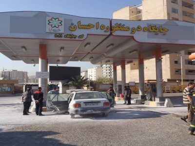 مهار حریق در جایگاه سوخت احسان در شیراز