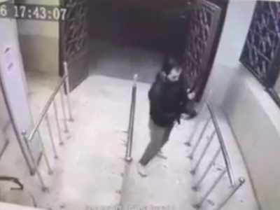 لحظه ورود فرد تروریست به شاهچراغ