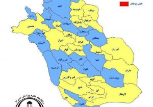 آخرین وضعیت رنگ بندی کرونایی فارس