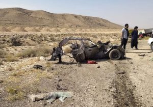 حادثه رانندگی وحشتناک در داراب با ۴ فوتی