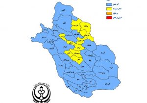 ۱۰ شهرستان فارس، همچنان در وضعیت زرد کرونایی