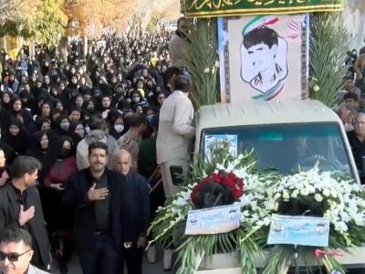 تشییع پیکر شهید خسروانیان در قادر آباد