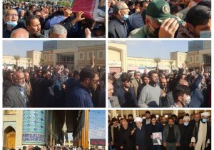 پیکر مطهر شهید اباذر رخ بخش تشییع شد